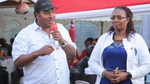 Governor Ferdinand Waititu and his wife Susan Ndung'u.