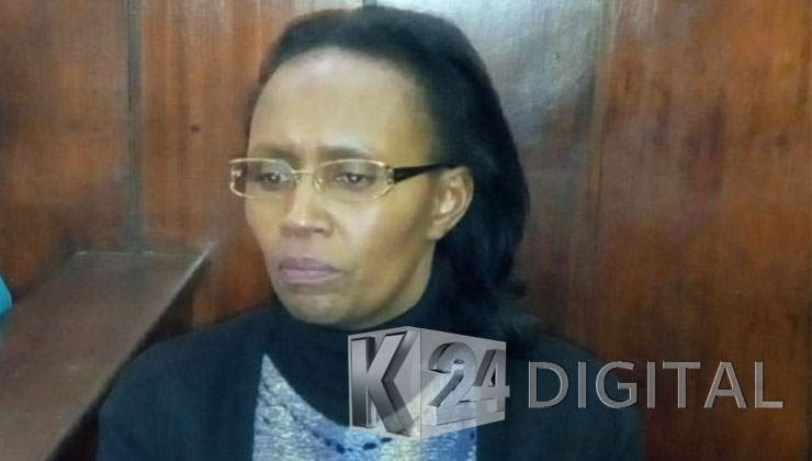 Kiambu Governor Ferdinand Waititu’s wife, Susan Ndung’u, could not be freed on Tuesday evening despite posting her Ksh4 million cash bail. [PHOTO | K24 DIGITAL]