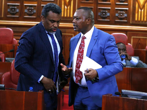 Director of Public Prosecutions Noordin Haji and Directorate of Criminal Investigations boss George Kinoti