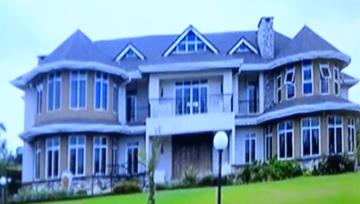 The couple’s Runda home was allegedly built at a cost of Ksh100 million by Marianne Kitany. [PHOTO | K24 DIGITAL]