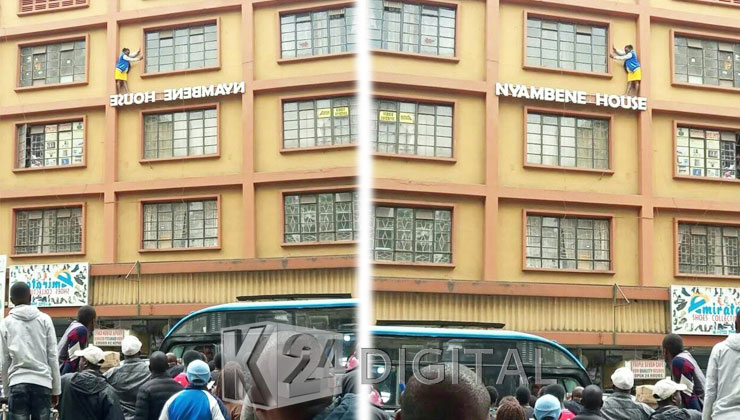 Why Nairobi woman threatened to plunge to her death at husband’s workplace
