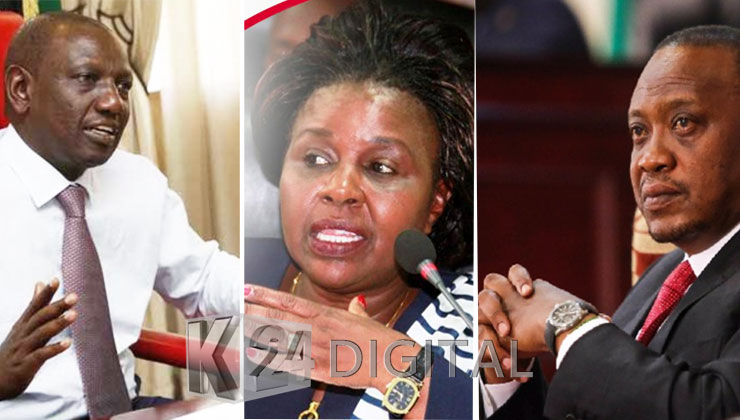 Deputy President William Ruto and President Uhuru Kenyatta knew that Bomet Governor Joyce Laboso had a few days left on earth. [PHOTO | K24 DIGITAL]