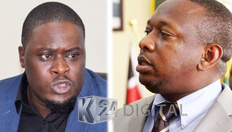 Nairobi Senator Johnson Sakaja termed as “disrespectful” claims made by Mike Sonko that the Late Kibra MP Ken Okoth had two wives. [PHOTO | K24 DIGITAL]