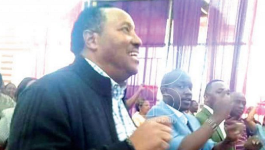 Kiambu Governor Ferdinand Waititu during a church service at The Victors Assembly Church in Kikuyu, on Sunday