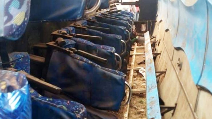 Thika-bound Kenya Mpya bus overturns in Juja