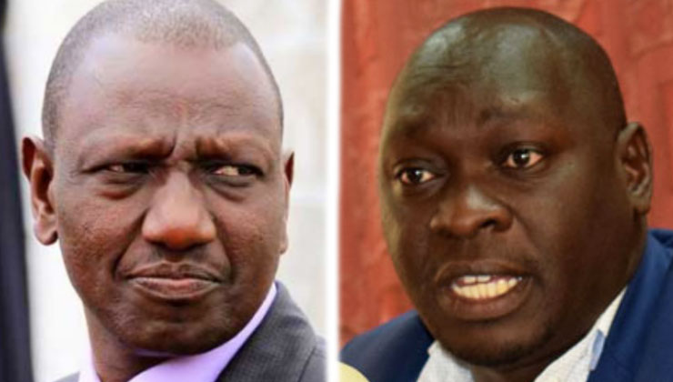 Deputy President William Ruto on Friday, September 6, suggested he feels betrayed by Cherengany MP Joshua Kutuny. [PHOTO | K24 DIGITAL]