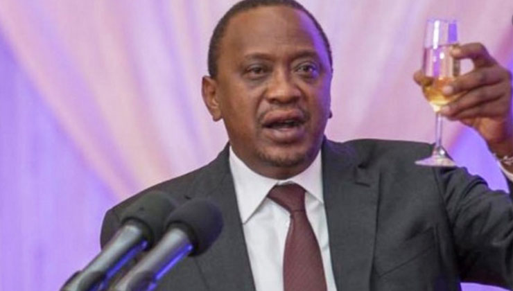 President Uhuru Kenyatta on Saturday gate-crashed the homecoming party of Safina Kwekwe Tsungu, the PS for Gender Affairs, which was held at her rural home in Kinango, Kwale County. [PHOTO | COURTESY]