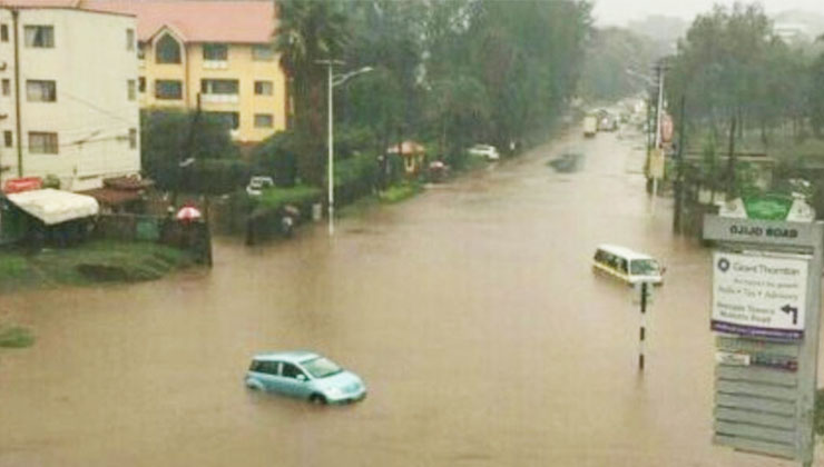 Kenya-MET has warned that Nairobi, Central Kenya and Coastal counties will experience heavy rainfall beginning Wednesday, October 16, at 6am. [PHOTO | FILE]