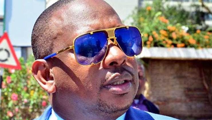 Mike Sonko, who was arrested in Voi on Friday over graft allegations, was airlifted to Nairobi in a police chopper AugustaWestland. [PHOTO | FILE]