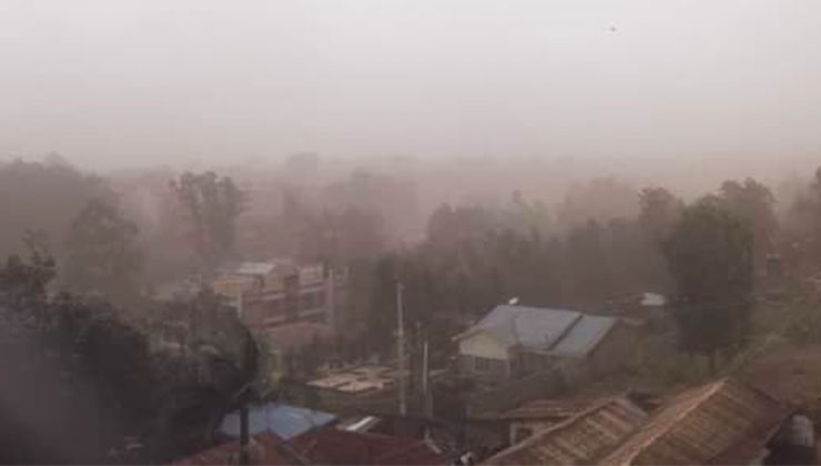 Strong winds on Tuesday hit Kenya’s capital, Nairobi, its neighbouring counties and other parts of the country, catching many flat-footed. [PHOTO | COURTESY]