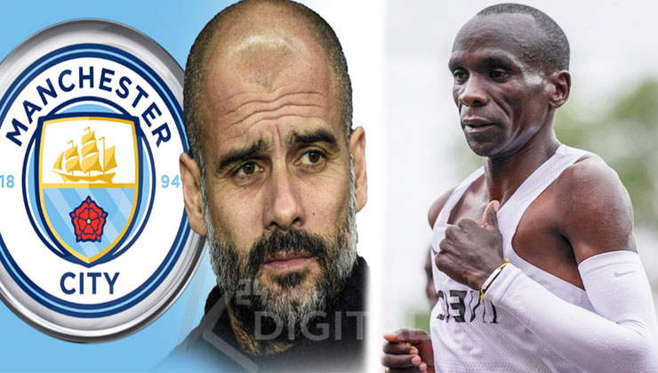 English football giants, Manchester City, have joined the rest of the world in congratulating Eliud Kipchoge for making history. [PHOTO | K24 DIGITAL]