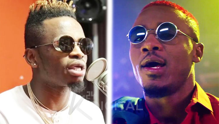 Diamond Platnumz (L) says he “does not know” why Ali Kiba (R) told him off after he requested Kiba to join him for the Nov. 9 Wasafi Festival in Dar. [PHOTO | K24 DIGITAL]