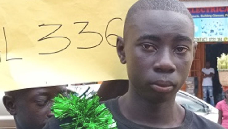 A 19-year-old streetboy in Kakamega Town is delighted after he scored 336 marks out of the possible 500 in KCPE 2019. [PHOTO | COURTESY]