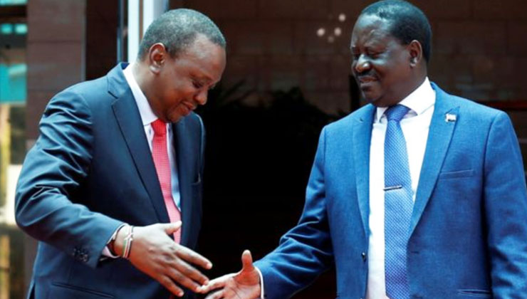 Uhuru has assured Mt. Kenya leaders that his continued dalliance with Raila Odinga is not centred around 2022 succession politics. [PHOTO | FILE]