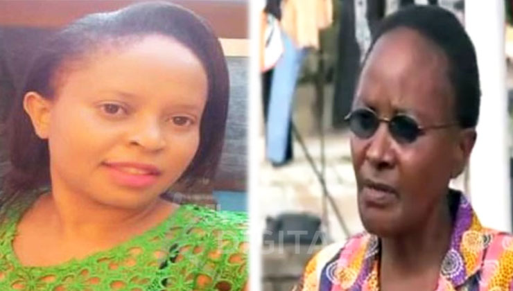 Maua Malombe (R) said she listened to her intuition, which communicated to her that something bad was going to happen to her daughter Joyce Syombua (L). [PHOTO | K24 DIGITAL]