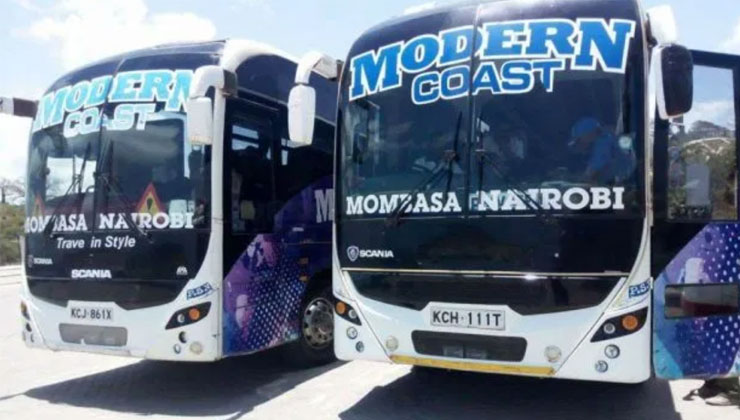 6 Modern Coast buses that were transporting passengers to different destinations from Msa., were on Tuesday intercepted at Mariakani and Voi. [PHOTO | FILE]