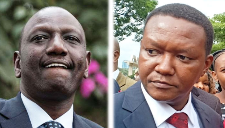 And, now, a not-so-amused Mutua has clapped back, accusing the DP of being insincere with the statements that he is making publicly. [PHOTO | FILE]