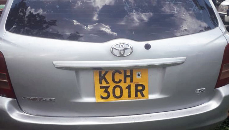 Three men were on Friday, December 27, arrested in Meru County on suspicion of engaging in the business of selling stolen motor vehicles. [PHOTO | COURTESY]