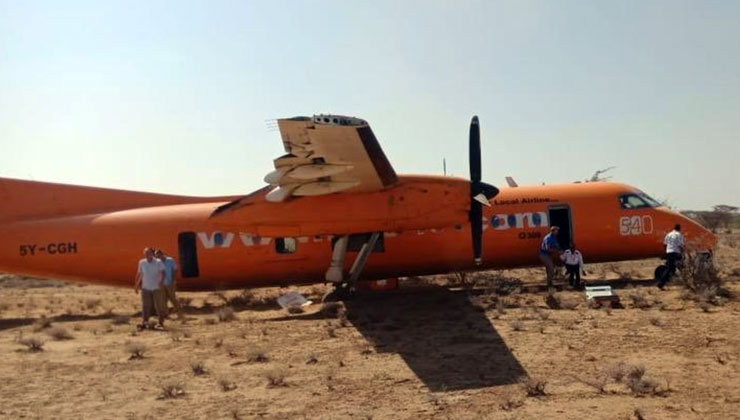 Fly 540 says the incident involving its DASH8 300 plane happened at 9:54am. [PHOTO | COURTESY]