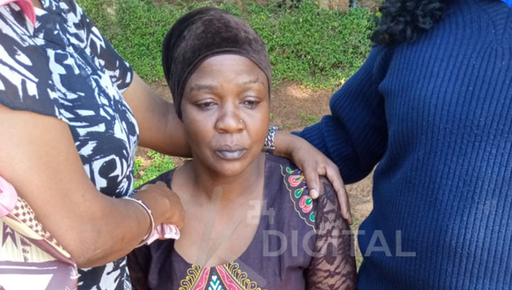 Salma’s Oleso's mother, Zaituna Amwai (pictured), recounted to 'K24 Digital' her daughter’s last moments. [PHOTO | K24 DIGITAL]