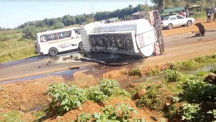 The ambulance had been parked at the MTRH in Eldoret, when the mentally ill man hopped into it, ignited the engine and sped out. [PHOTO | K24 DIGITAL]