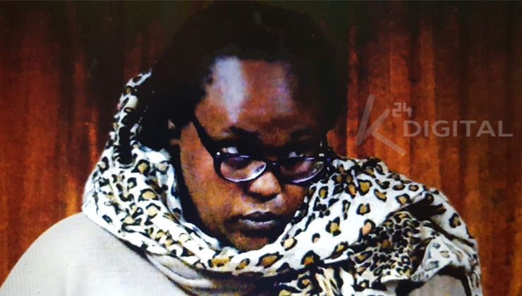 The court was told that Warigia Maina (pictured) obtained Ksh2.9 million from Dion by false pretenses between January 12, 2018 and February 19, 2019. [PHOTO | K24 DIGITAL]