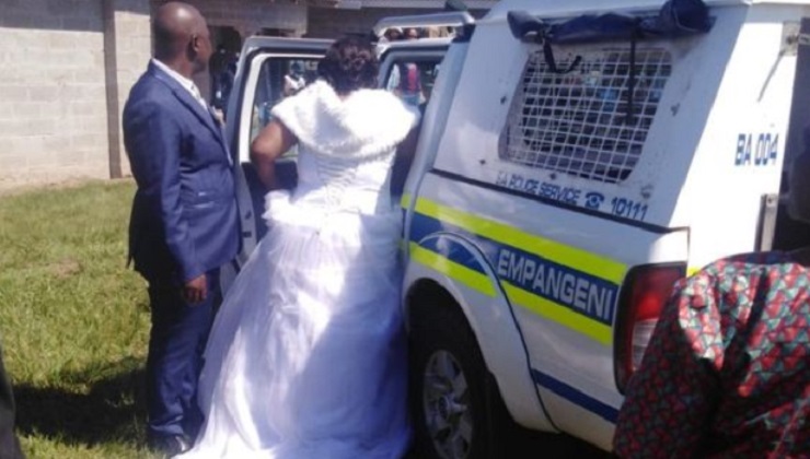 Married life got off to an unexpected start for a pair of newlyweds in South Africa when police showed up to the party. [PHOTO | COURTESY]