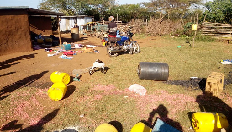 One of the homes in Rongai, Nakuru County that was raided by police officers searching for Chang'aa dens. PHOTO | ELIJAH CHERUTICH