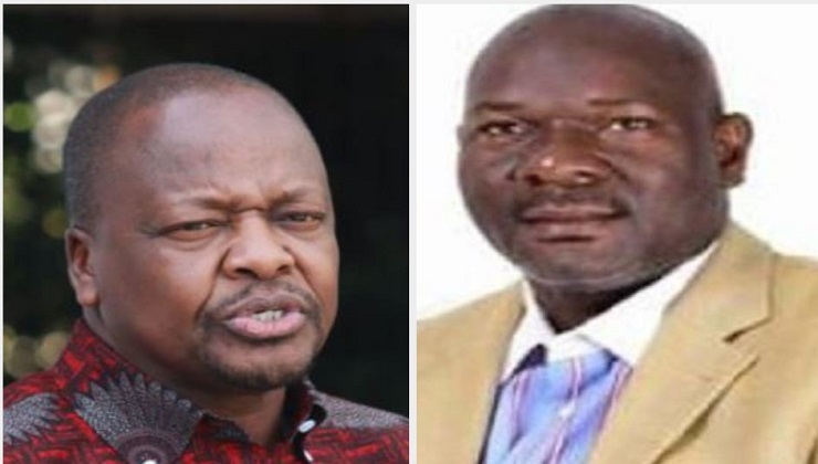 Health CS Mutahi Kagwe (L), Tony Waswa (R). [PHOTO | K24 DIGITAL]