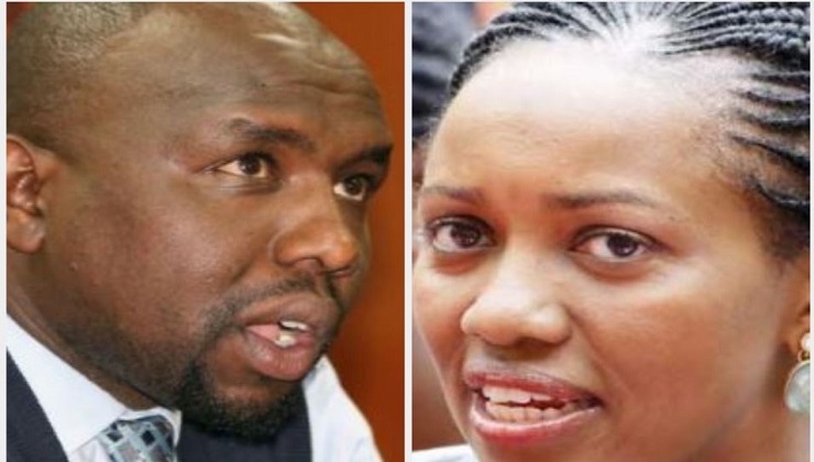 Former Senate Majority Leader Kipchumba Murkomen (L) and ex-Majority Whip Susan Kihika (R) [PHOTO | FILE]