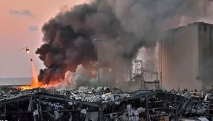 The massive blast in Lebanon’s capital city, Beirut, occurred on Tuesday, August 4, 2020. [PHOTO | COURTESY]