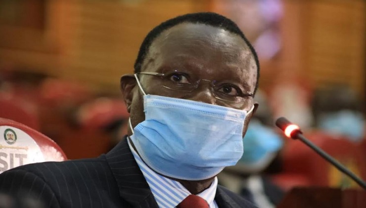 Transport CAS Chris Obure appearing before the National Assembly Committee on Health on Thursday, September 3, 2020. [PHOTO | K24 DIGITAL]