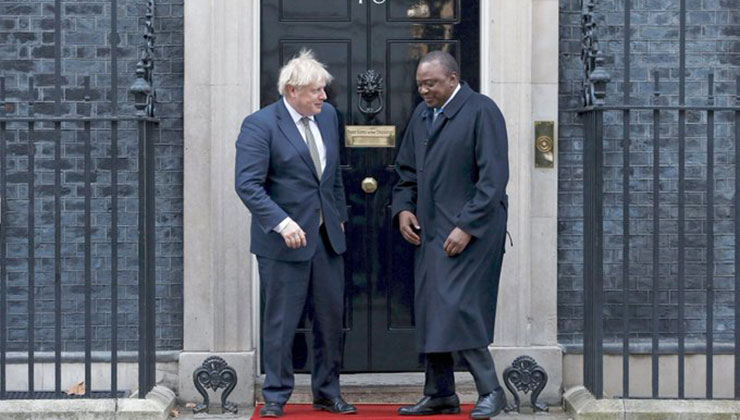 Uhuru Kenyatta and Boris Johnson