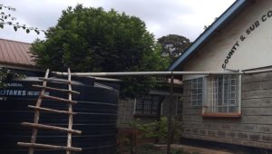 Water stored in the tank is usually used for cooking and drinking purposes. [PHOTO: PATRICK MUTISYA | K24 DIGITAL]