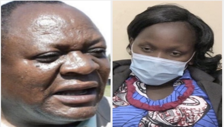 The late Matungu MP Justus Murunga (L) and his alleged lover Agnes Wangui Wambiri (R). [PHOTO | K24 DIGITAL]