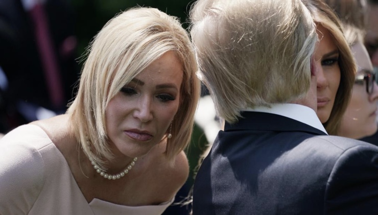 US President Donald Trump with his spiritual adviser Paula White-Cain at a past event. [PHOTO | COURTESY]