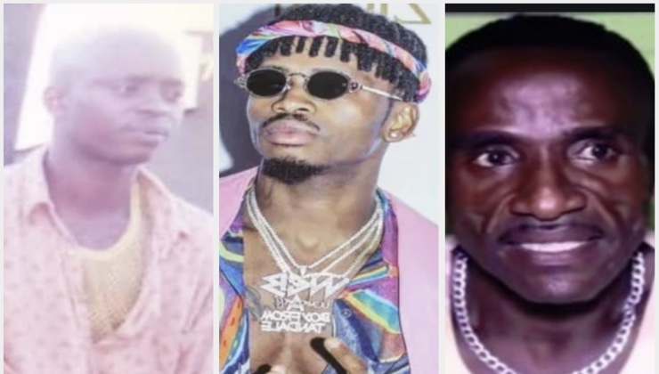 From left to right: Salum Iddi Nyange, Diamond Platnumz and Mzee Abdul Juma. [PHOTO | K24 DIGITAL]