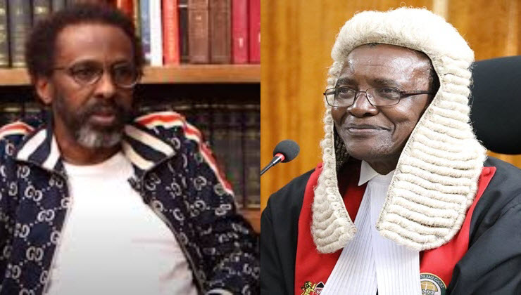 From left: Senior Counsel Ahmednasir Abdullahi and retired Chief Justice David Maraga.