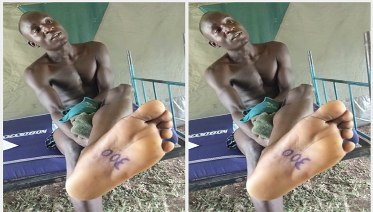 Man arrested after writing under his foot amount of money he was willing to bribe for KDF job