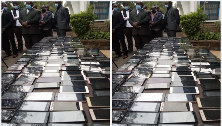 Also recovered from the suspects, were a laptop and a computer CPU. [PHOTO | K24 DIGITAL]