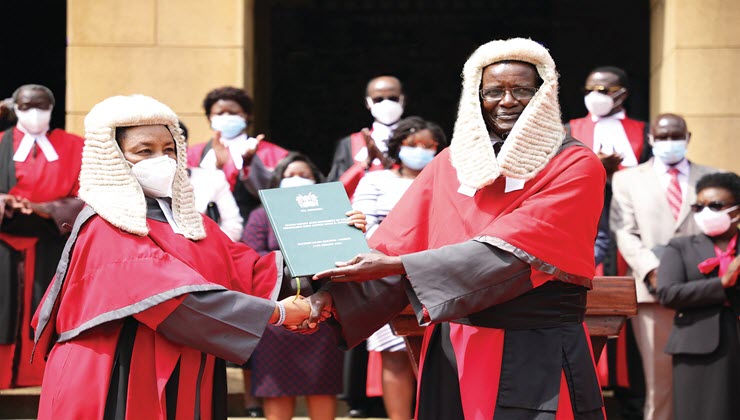 Deputy Chief Justice Mwilu and Chief Justice David Maraga