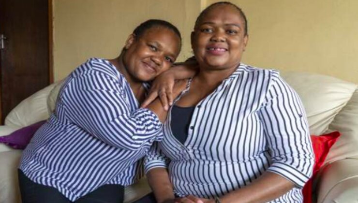 Thembi Makhoba (R) donated a kidney to her twin Nomsa Sibaya (L) in 2012. [PHOTO | COURTESY]