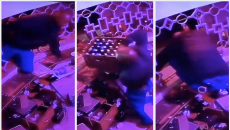 Watch: Police caught on CCTV breaking into closed Nairobi bar, stealing crates of alcohol, money