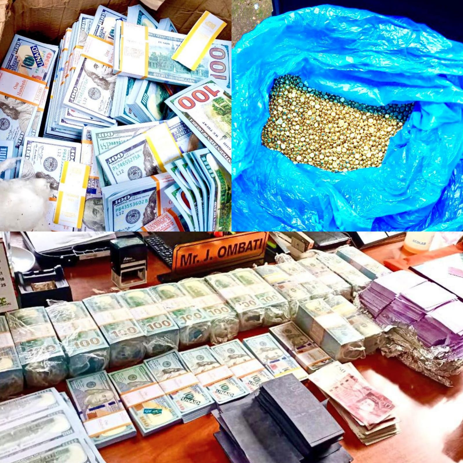 Ruiru detectives impound Sh350m fake currency, recover 250kgs fake gold