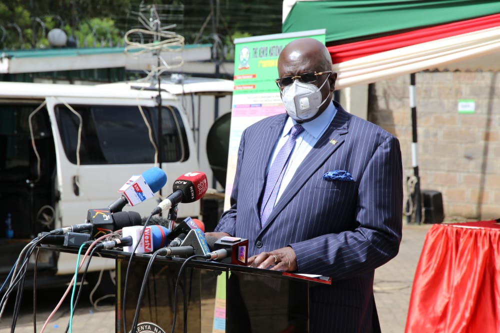 Education CS George Magoha. PHOTO; EDUMINKENYA, Twitter