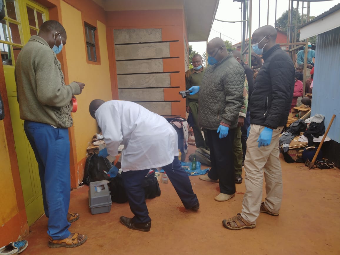 Tension as Third Year University student found dead, pistol, bullets left at crime scene in Kiambu