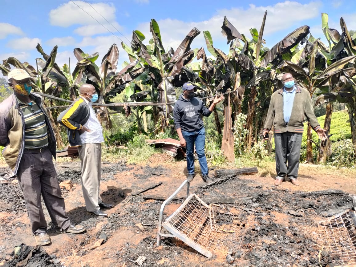 Nyeri family in agony as three children burn to ashes in house fire