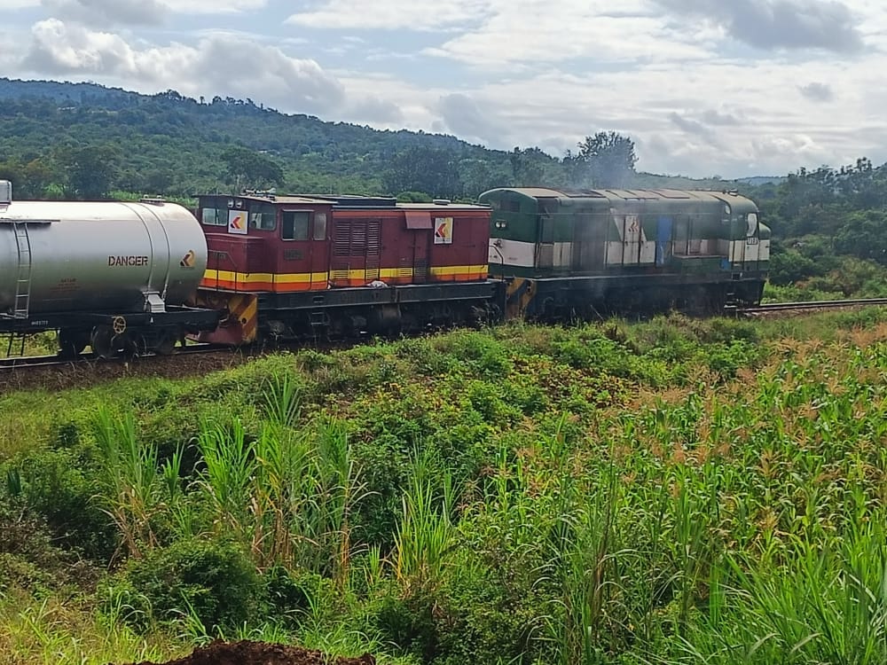 Scare as petroleum-ferrying train catches fire while on motion in Sagana