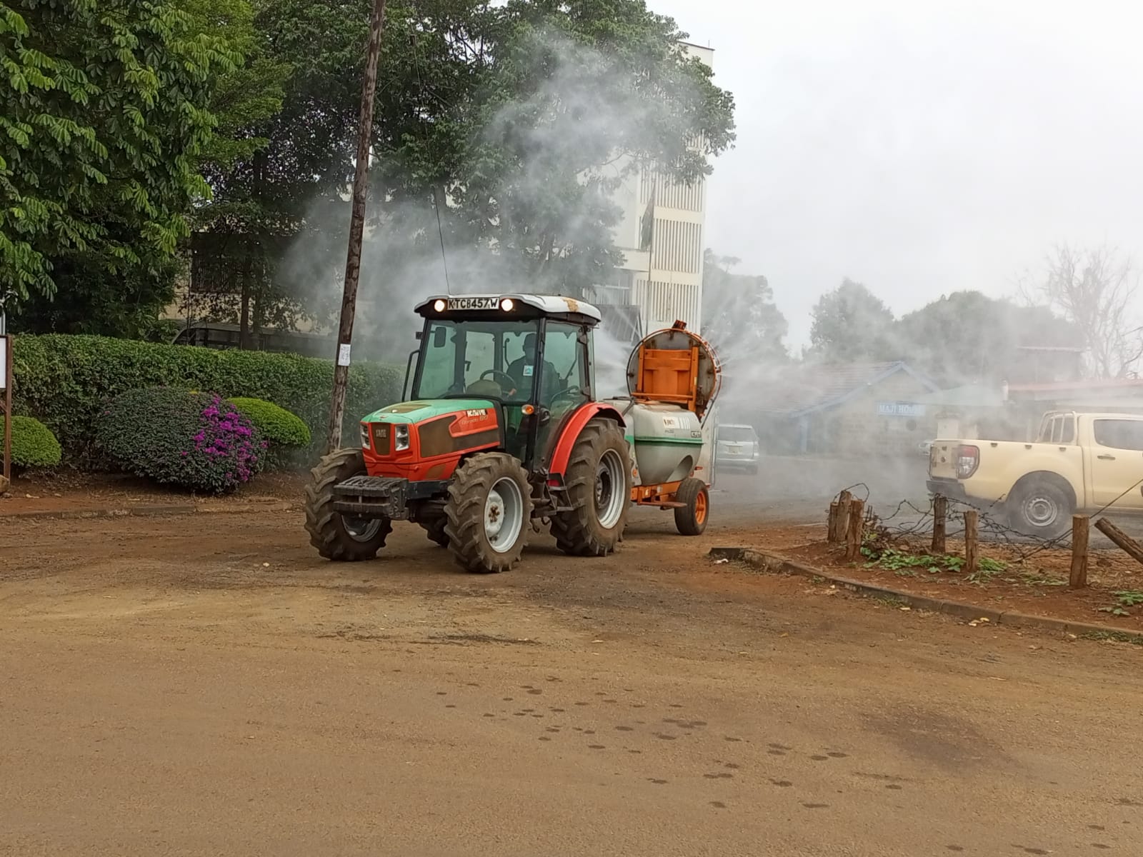 Murang’a County begin fumigating public places to curb COVID-19