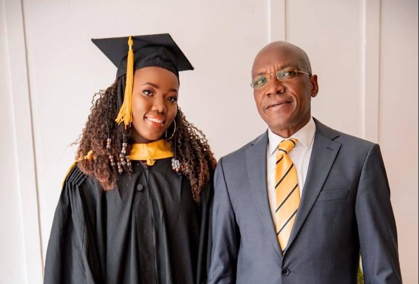 Former Kakamega Senator Bonny Khalwale has celebrated the graduation of his daughter from the university of Nairobi.